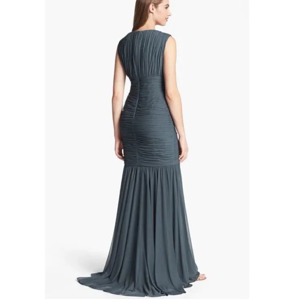 ADRIANNA PAPELL Shirred Mermaid Gown size 14 - Picture 2 of 6
